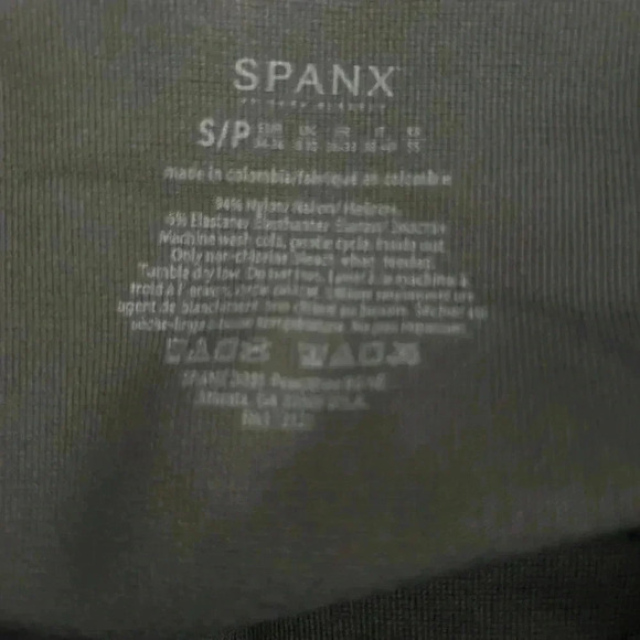 Spanx Look At Me Now Black Camo Seamless Leggings Women's Size S - Picture 5 of 6